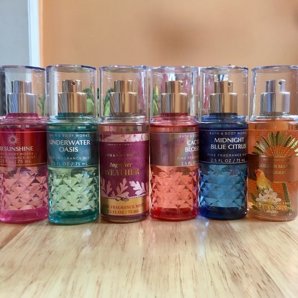 Bath & Body Works 6 Retired Fragrance Mist Collection